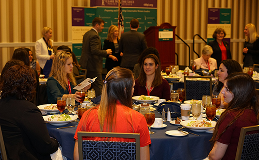 Networking at CBLPI's 2016 Woman of the Year luncheon