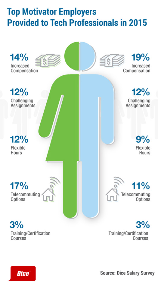 Dice Salary Survey Graphic