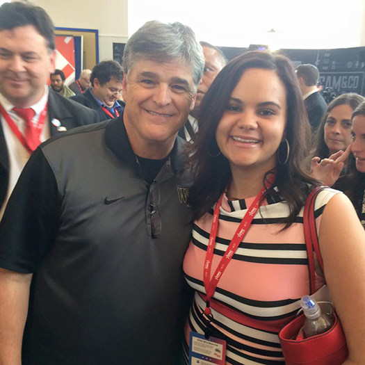 Jessica Lora with Sean Hannity