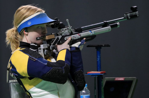 Ginny Thrasher competing in Rio Olympics