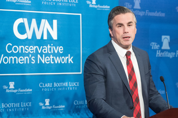 Tom Fitton speaks at CWN luncheon