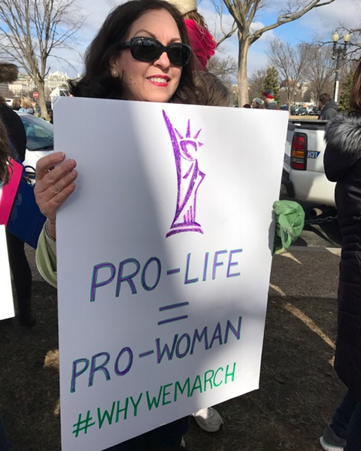 pro-life march sign